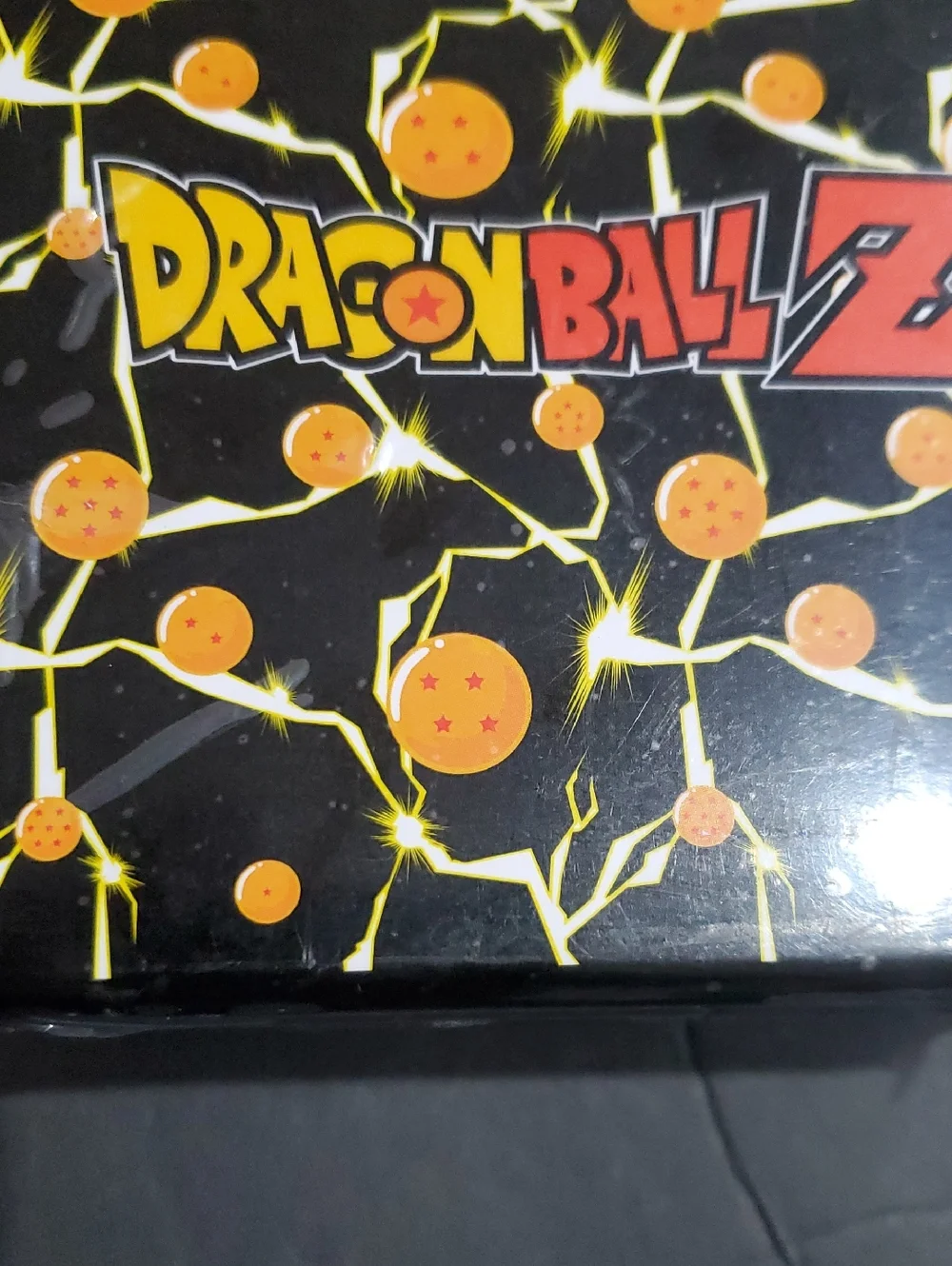 DragonBall Z black orange canvas Goku bifold wallet in DragonBall Z black‎ tin